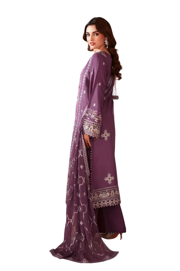 aangan silk violate shapphire