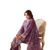 aangan silk violate shapphire